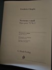 Chopin Nocturne In E Minor Op  Post  72 No  1 Sheet Music New 051481315