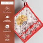 Maison D  Hermine Pot Holders 100  Cotton Heat Resistant Potholders 8  X 8  Hot 