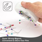 Auvitaya Magnetic Pin Holder  Cushions For Sewing  Strong Magnet White 