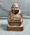 Billiken Antique 1909   rare Shoe Advertising   Cast Iron Coin Bank Good Luck