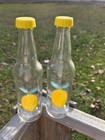 Lemon Glass Soda Bottles 11 5oz Refillable Beverage Bottles Set Of 2