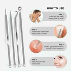 Pimple Remover Tool Kit Blackhead Extractor Comedone Acne Spot Popper 8 Headshhh