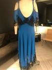 Bnwt Agent Provocateur Aymee Dress  Silk Chiffon  Blue 