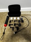 Go Pro Case With Multiple Accessories Handler Charge Cord   Mounts