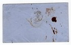 Peru 1860 Un Dinero To Genova Italy On Cover Perfect Piece