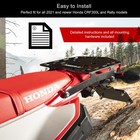 Tusk Top Rack Luggage Carrier Rear Tail Rack Fits Honda Crf300l 2021-2024