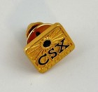 Csx Transportation 30 Years Service Pin 10k Gold Railroad Train