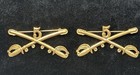 Nice Pair Spanam 5th Cavalry Regimental Officer Collar Insignia  Hard To Find 