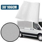 Perforated One Way Vision Tint Film Car Window Headlight Vinyl Wrap Sticker Trim