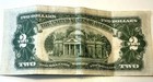 1928-g  2 Two-dollar Bill Red Seal United States Note Legal Tender Fr 1508