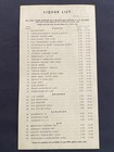 Ss United States Liquor List   Very Rare 