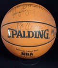 Boston Celtics 1985-86 Team Signed Official Game Basketball Uda Authenticated