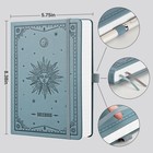 Emshoi A5 Hardcover Leather Journal 320 Pages Grayblue College Ruled Notebook