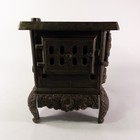 Antique  royal  Cast Iron Salesman Sample Toy Cook Stove 6 Burner 8 x11  Vintage