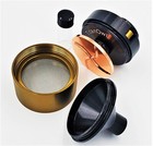 Metal Funnel Grinder Spice Hand Mill 1 75  Dia Black Gold Color Deering Limited