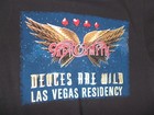 Aerosmith  deuces Are Wild  Las Vegas Residency Used Large Concert T Shirt In Vg