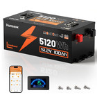 Bluetooth 48v 100ah Golf Cart 200a Bms Lithium Lifepo4 Battery Metal Case