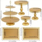 6 Pcs Gold Cupcake Stand Wedding Dessert Table Display Party Decoration Set