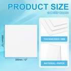 12x12x0 04  Chipboard Sheets 10pcs 40pt Thick Book Board Binders Board  White