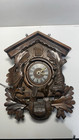 Vintage Black Forest German Hunter Cuckoo Wall Clock - Deer   Game Theme Unteste