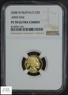 2008 W 4-coin Proof American Gold Buffalo Fractional Set Ngc Pr 70 Ultra Cameo