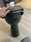 Remo Apex Mondo Djembe Green Kinte Cloth 12 Inch Made In Usa     