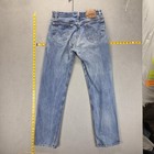 Vintage Levis 501 Jeans Mens Light Wash Blue Straight Button Fly Usa Fits 29x32