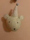 Crate   Kids Plush Animal Wall Heads Set Of 3     Bunny  Elephant   Bear     Nursery