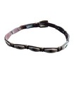 Vintage 90s Brighton Silver Plate Belt 90307  Brown Leather Croc Size Ml 32