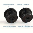 Steel Premium Thread Adapter Convert Knurling Style 2 Pack 1 2x28 To 3 4x16