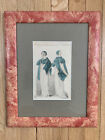 Pair Of Antique Framed Fashion Plates From La Belle Assembl  e