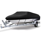 Waterproof Heavy Duty Boat Cover Trailerable Fishing Ski Bass V-hull Runabout 1x