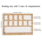 Favonuovy Beads Sorting Tray With Scoop  Magnetic Acrylic Lid  Band And Velve   