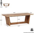 Executive Computer Desk  70 87  Large Home Office Desk With Solid Wooden Base