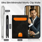 Slim Wallet money Clip Minimalist Card Wallet Rfid Blocking Front Pocket Bifold