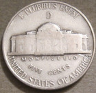 Selling As Shown - 1943 D 5c Jefferson War Nickel    35  Silver    397