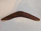 15    Vintage Australian Wood Boomerang Hand Painted Kangaroo Snake