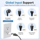 4 Pack Eu Euro Europe To Us usa Power Jack Wall Plug Converter Travel Adapter