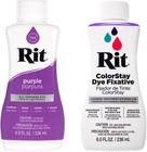 Liquid Fabric Dye 8oz Purple For Clothing Crafts Home Decor Color Fixative