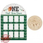 First Year Photo Frame Newborn Baby Announcement Wooden Keepsake