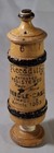 Scarce Antique Turned Wood Piccadilly Stein Dial Needle Case Sewing Kit Germany