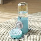 Cage Hanging Automatic Bunny Food Water Dispenser Gravity Rabbit Feeder And W   