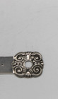 Antique Victorian 1894 Silver Sewing Hem Gauge Ruler Slide Pelouze Mfg Co