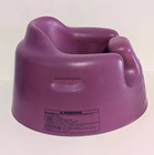 Bumbo Baby Infant Floor Seat With Safety Belt Strap Purple Foam Chair