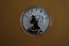 2017-p American Liberty One Ounce Reverse Proof Coin With Case - Toning
