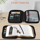 Floral Bible Cover Carrying Book Case Church Bag With Bookmark And Handle 
