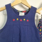 2 Pc Set Vtg Healthtex School Toddler Outfit Matching Apple Floral Skort Tank 4t