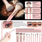 70pcs Pink Makeup Brush Set - Professional Face  Eye Tools  Synthetic