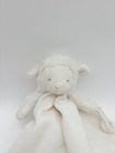 Carter White Lamb Lovey Security Blanket Baby Nursery Plush Pacifier Holder