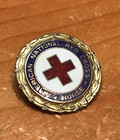 Vintage Numbered 153594 American National Red Cross Nurse Pin W makers Mark
